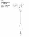 Lampa wisząca Solin 1 czarna 1xE27