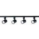 Zestaw oświetlenia szynowego Snow SET 1F czarny 4xGU10