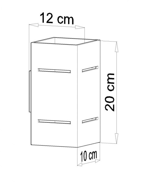 Kinkiet BLOCCO Czarny