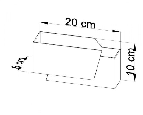 Kinkiet PIEGARE Biały