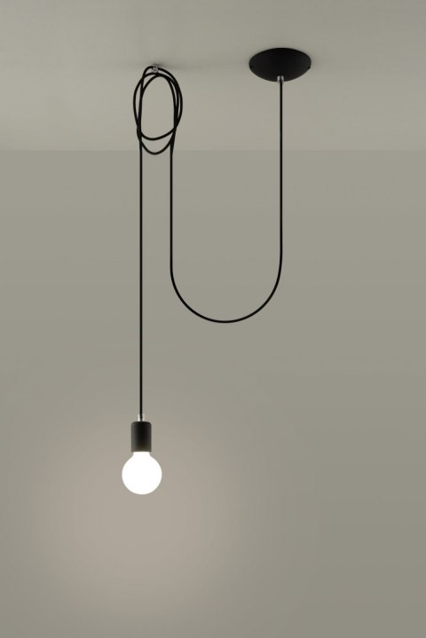 Lampa Wisząca EDISON 1 LONG Czarny