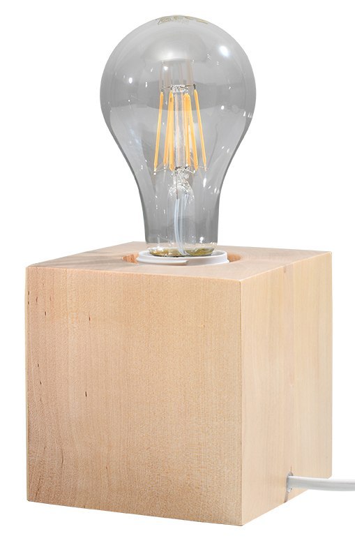 Lampa biurkowa ABEL naturalne drewno