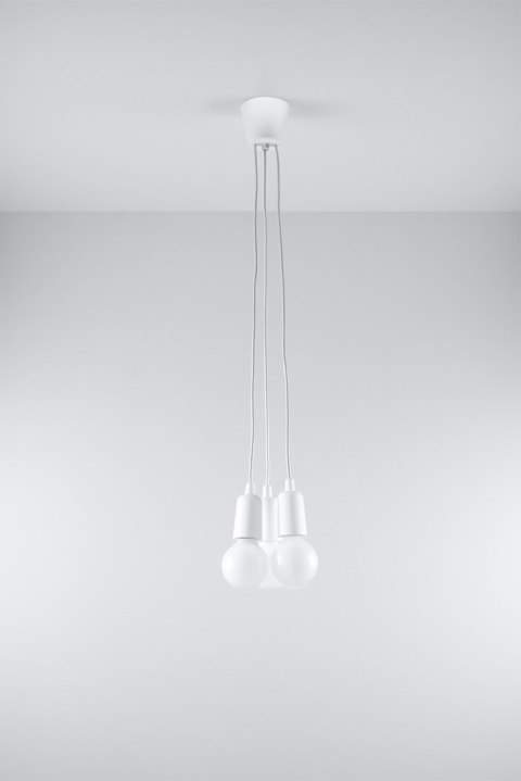 Lampa wisząca DIEGO 3 biała
