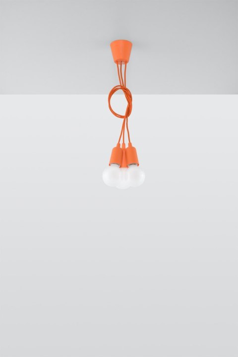 Lampa wisząca DIEGO 3 pomarańczowy