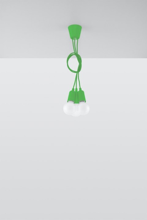 Lampa wisząca DIEGO 3 zielony