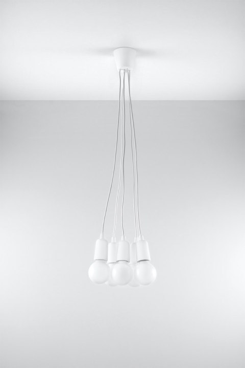 Lampa wisząca DIEGO 5 biała