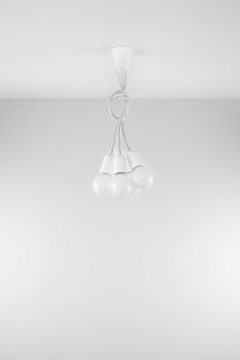 Lampa wisząca DIEGO 5 biała