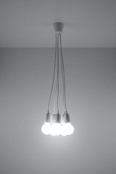 Lampa wisząca DIEGO 5 biała