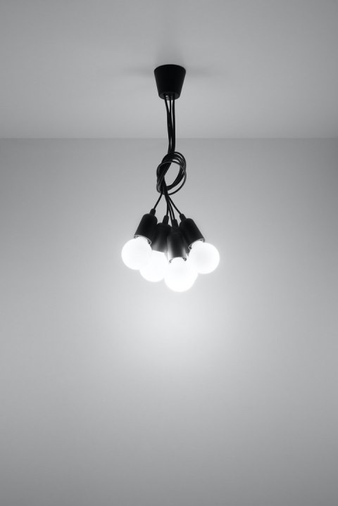 Lampa wisząca DIEGO 5 czarna