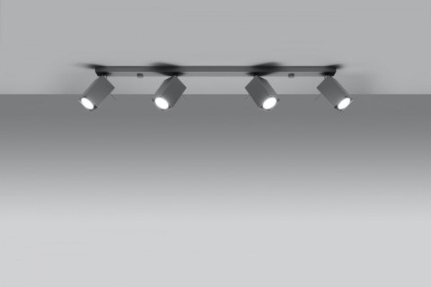 Plafon MERIDA 4L Szary