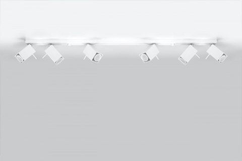 Listwa reflektor plafon MERIDA 6L Biały