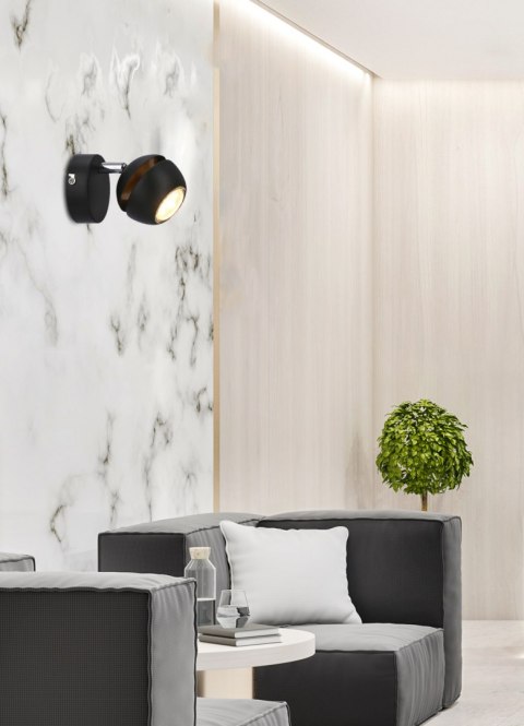 BONI KINKIET 1X3W GU10 LED CZARNY