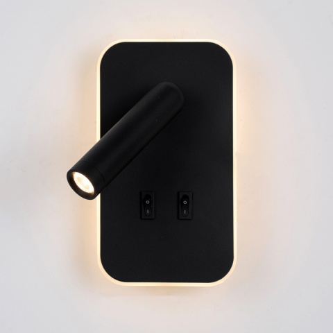 Kinkiet do sypialni Doria WL-83957-1-BK