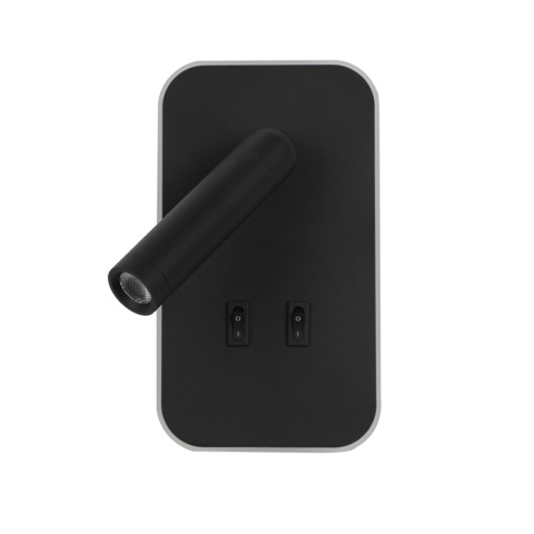 Kinkiet do sypialni Doria WL-83957-1-BK