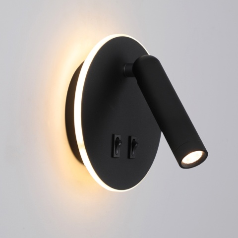 Kinkiet do sypialni Furla WL-53742-1-BK