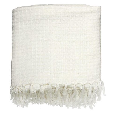 Koc/Pled Waffle biały 150x200cm