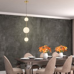 Lampa wisząca pionowa Dorado złota LED CCT