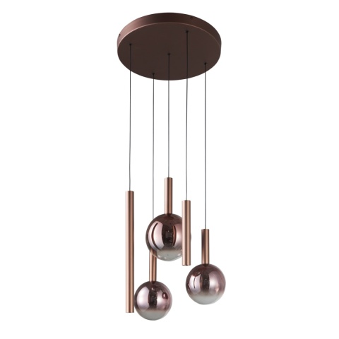 Nowoczesna lampa wisząca Camino PND-24038-5A-COPP