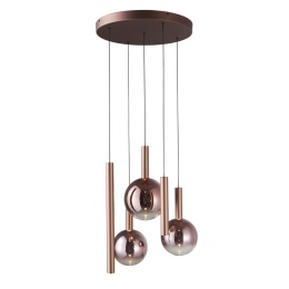 Nowoczesna lampa wisząca Camino PND-24038-5A-COPP