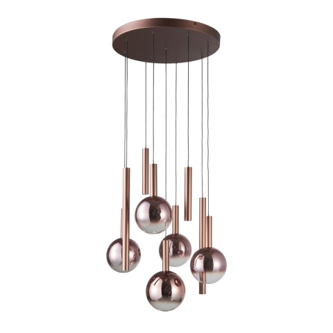 Nowoczesna lampa wisząca Camino PND-24038-9A-COPP