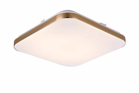 Plafon kwadratowy Babilon 38 cm złoty LED 4000K