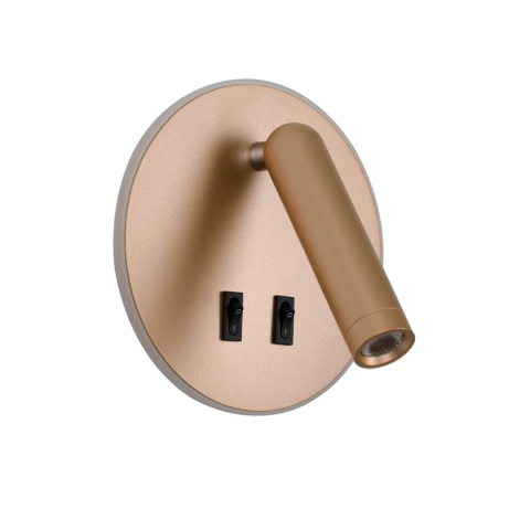 Kinkiet do sypialni Furla WL-53742-1-GD