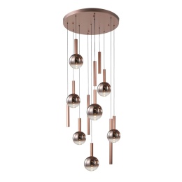 Nowoczesna lampa wisząca Camino PND-24038-12A-COPP