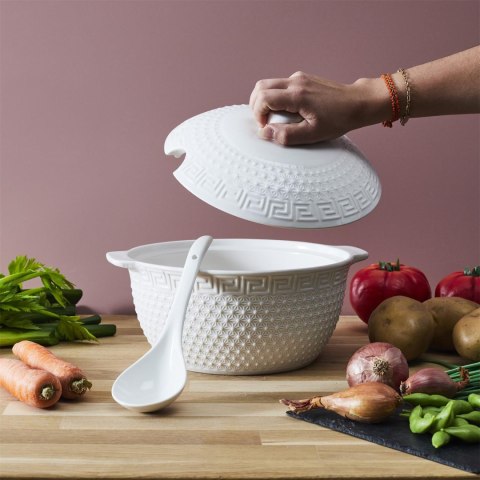 Zestaw do serwowania zup Waza, łyżka, 6