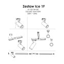 Zestaw oświetlenia szynowego Ice SET 1F biały 3xGU10