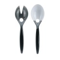 Zestaw sztućców do sałatki czarne