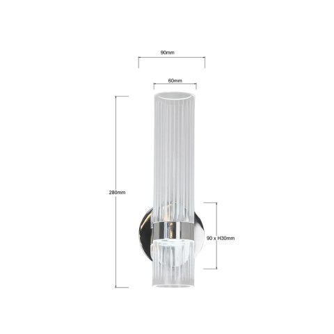 Kinkiet Ambiente chrom LED CCT