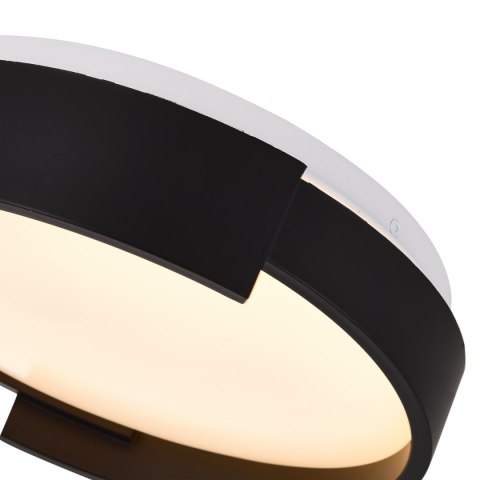 Plafon Halo 27 cm czarny LED CCT