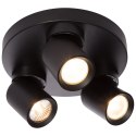 Plafon Pointa czarny 3xGU10