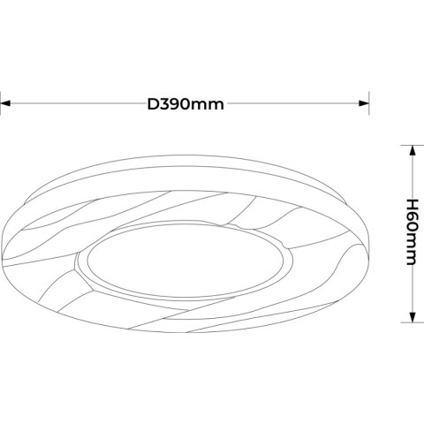 Plafon Tenaro 40 cm biały LED 4000K