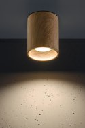 TUBA LAMPA SUFITOWA 1X15W GU10 7,9/10 DREWNIANY