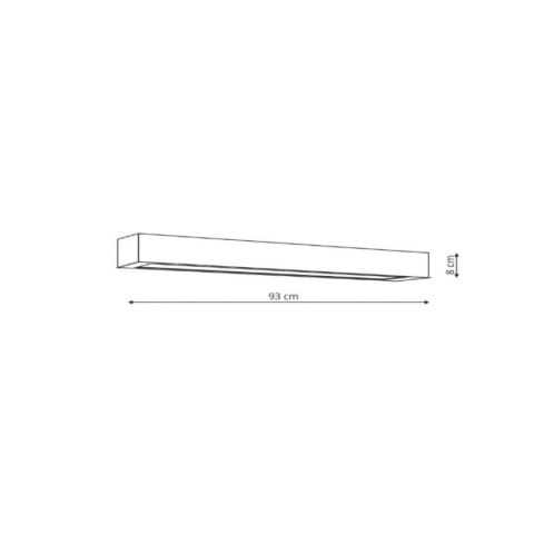 Kinkiet Ibros 93 cm biały IP44 LED CCT