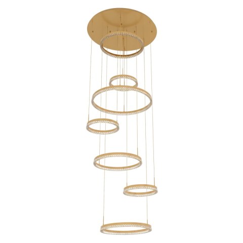 Lampa wisząca do antresoli Hall 350 cm złoty LED CCT