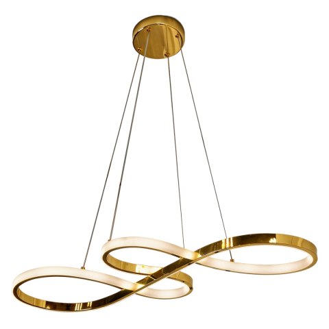 Złota lampa wisząca Twist 50 cm LED CCT
