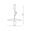 Lampa wisząca Ufo L czarna LED CCT
