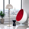 Fotel Ovalia Chair biało czerwony