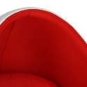 Fotel Ovalia Chair biało czerwony