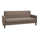 Sofa rozkładana Milton brązowa/ czarne
