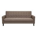 Sofa rozkładana Milton brązowa/ czarne
