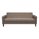 Sofa rozkładana Milton brązowa/ czarne