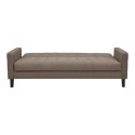 Sofa rozkładana Milton brązowa/ czarne