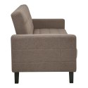 Sofa rozkładana Milton brązowa/ czarne