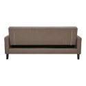 Sofa rozkładana Milton brązowa/ czarne