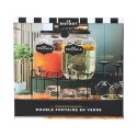 Zestaw 2 słojów na napoje 2x 4L. szklane