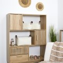 Zestaw 3 koszy Boucle kremowe