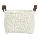 Zestaw 3 koszy Boucle kremowe